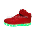 Youth USB charging high cut led shoes led flash casual shoes